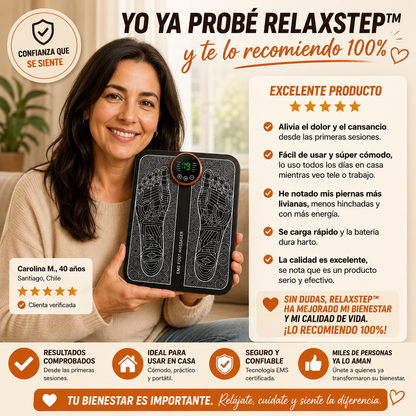RelaxStep™ – Estimulación inteligente que elimina el cansancio y mejora tu bienestar diario