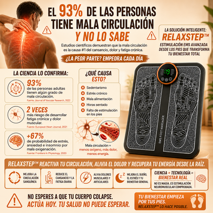 RelaxStep™ – Estimulación inteligente que elimina el cansancio y mejora tu bienestar diario