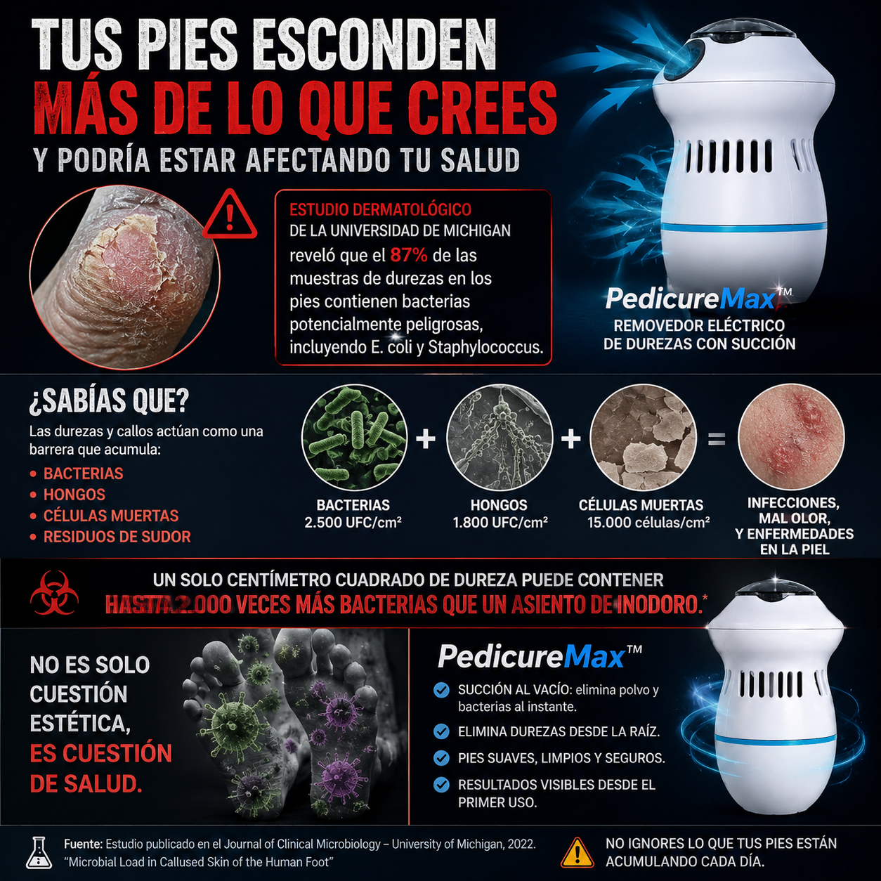 PedicureMax™ – Removedor Eléctrico de Durezas con Succión al Vacío