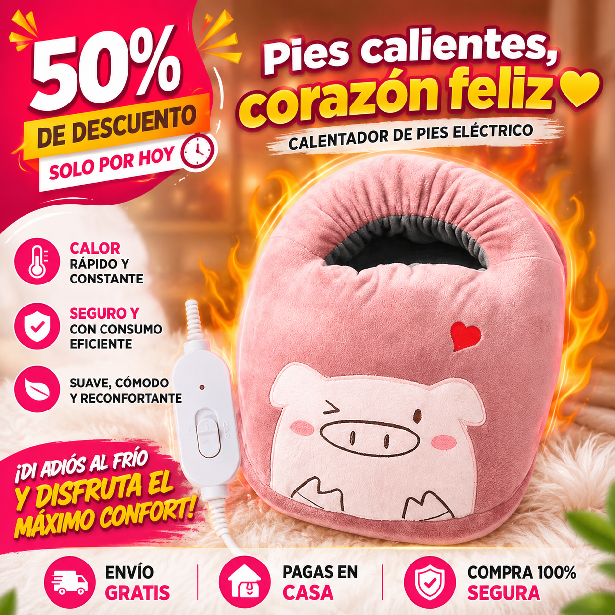 CozyPaws™ – Calor Instantáneo, Suavidad Premium y Alivio Total para tus Pies