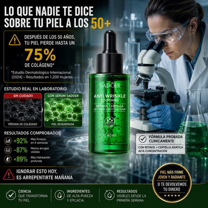 RevivCell™ – Sérum Anti-Edad con Retinol & Centella Asiática, Borra Arrugas, Hidrata y Reafirma la Piel